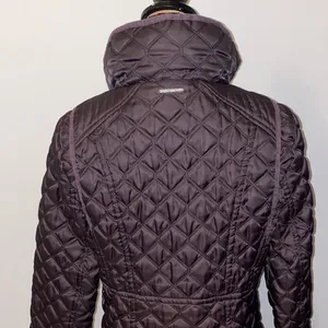 Marc New York Andrew Marc Brighton Dark Purple Quilted Coat Jacket Size Small thumbnail 11