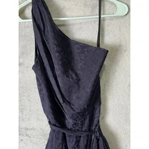 Ted Baker Zoeii Leopard Jacquard One‎ Shoulder Midi Dress Animal Print Women's 4 thumbnail 2