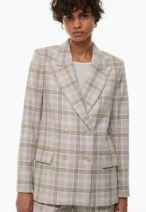 WILFRED Plaid Double Breasted Blazer thumbnail 1