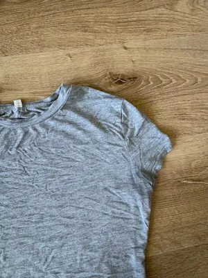 Heather Light Grey Short Sleeve Top thumbnail 2