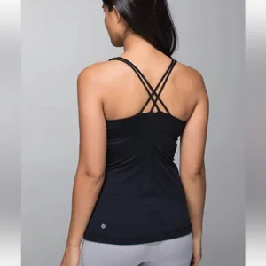 Lululemon Free to Be Black Strappy Tanktop thumbnail 2