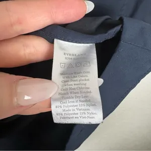 Everlane The City Anorak Coat Parka in Navy Blue Size XS thumbnail 4