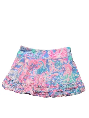 Lilly Pulitzer Luxletic Fionna Skort *GOLDEN HOUR* Turquoise Oasis Size Small thumbnail 7