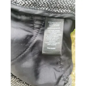 Express Editor Wide Leg Herringbone Dress Pants Black White Size 4R thumbnail 4