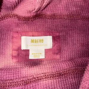 Maeve Anthropologie‎ Waffle Knit Top Women Medium Pink Tie Dye Excellent Thermal thumbnail 3