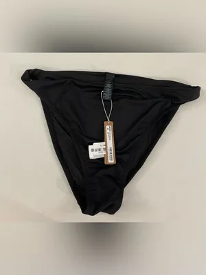 Skims NWT High-Leg Bikini Swim Bottom Black Onyx Size L thumbnail 3