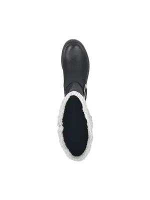 NWT Cliffs By White Mountain Merritt Tall Shaft Boot Black / Fabric 8.5M thumbnail 4
