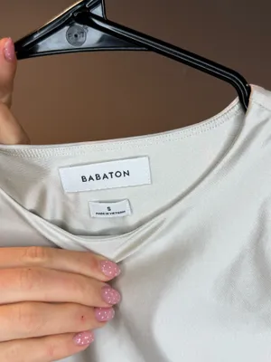 Babaton Aritzia Silk Shirt thumbnail 3