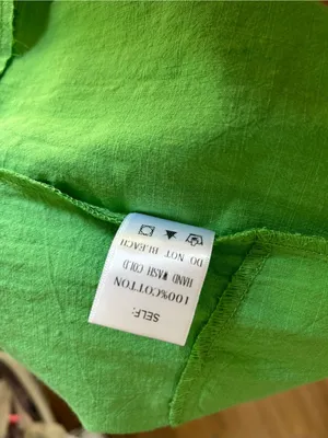 Ces Femme "Take It Easy" Cotton Gauze Babydoll Vibrant Kelly Green Oversize S thumbnail 9