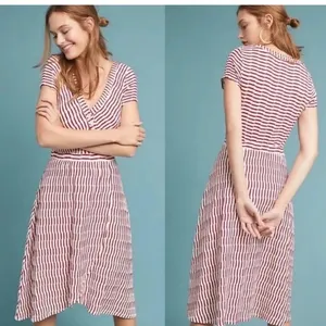 ANTHROPOLOGIE Maeve Paladino Textured‎ Wrap Dress Size XL thumbnail 2