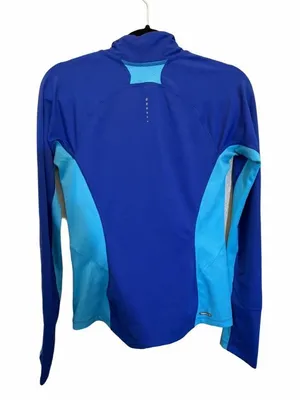The North Face Women's Blue & Light Blue Quarter Zip Pullover Athletic Jacket thumbnail 8