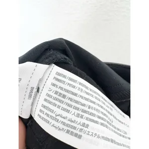 Abercrombie & Fitch High Rise 90s Straight Vegan Leather Pant Size 6/28 Black thumbnail 6