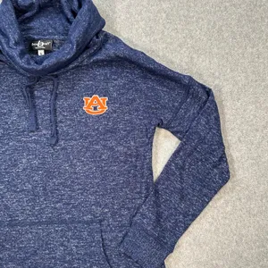 Auburn Tigers Boxercraft Cowl Neck Pullover Women's Small Logo Kangaroo Pocket thumbnail 3