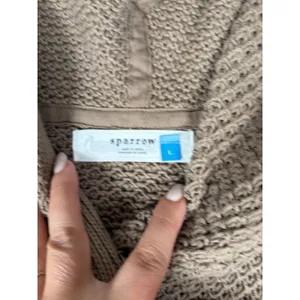 sparrow hooded snap button sweater brown‎ pockets L Brown Size L thumbnail 5