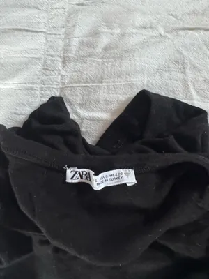 ZARA Top Crop Black Women’s thumbnail 2