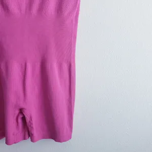 Ribbed Athletic Pink Short Romper Gym Fit thumbnail 5