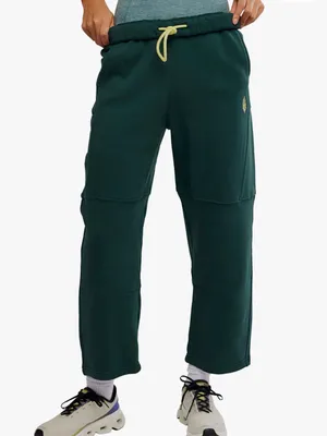 FP Movement Navy Top Score Cotton SweatPants Wideleg Barrel Large thumbnail 8