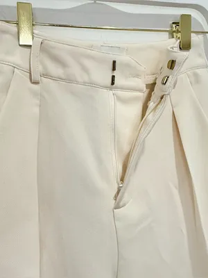 Dissh Jackson Tapered Trouser Pants 2 Cream Minimal Clean Girl Scandi Work Chic thumbnail 9