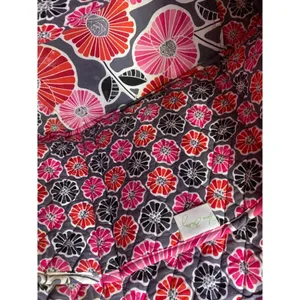 VERA BRADLEY Black Pink Large Quilted Tote Bag thumbnail 8