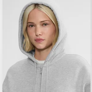 Aritzia TNA Sweatfleece Cozy Fleece Boyfriend Fit Top Zip Up Sweatshirt thumbnail 9