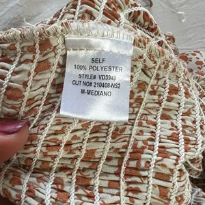 Blush Rust and Cream‎ Patterned Dress Size Medium thumbnail 7
