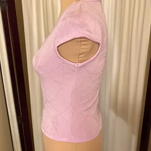 Finesse vintage sparkly top size medium Pink thumbnail 6