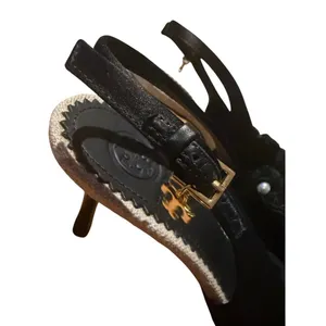 Tory Burch Penelope Black Slingback Heels Sz. 6.5 thumbnail 4