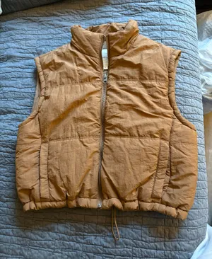 Thread & Supply brown puffer vest  thumbnail 1
