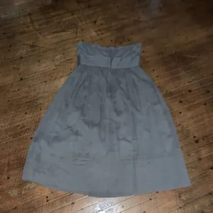 J Crew silk gray strapless semi formal layered mini dress thumbnail 5