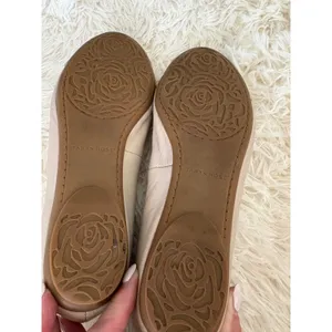 Taryn Rose Beige Gold Leather Rose Cap Toe Ballet‎ Flats Women Shoes 6 thumbnail 9