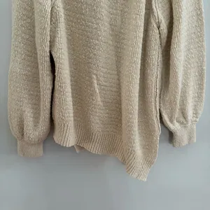 Free People Cream V-Neck Sweater thumbnail 12