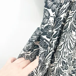 BloomingPrint Anthropologie Adrienne Floral Mixed Print Flounced Midi Dress 10‎ thumbnail 7