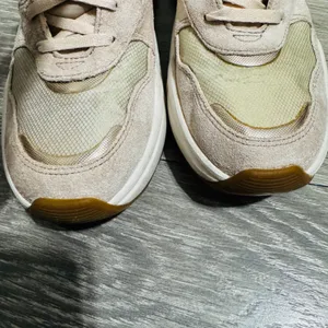 UGG LA Hills Women Beige Pink Suede Mesh Platform‎ Sneakers Size 6 Metallic thumbnail 10