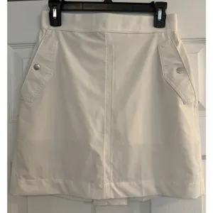 Athleta Skirt Sz 6 Vienna Cargo White Mesh Shorts Golf Tennis Pickleball Biking‎ thumbnail 1