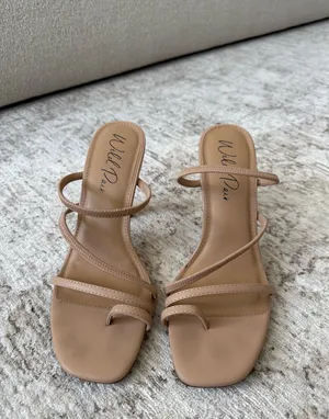 Wild Pair Nude Strappy Heels thumbnail 8