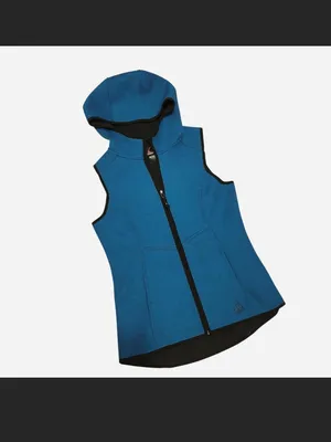 Gerry Turquoise Zip-up Hooded Vest - Size Small thumbnail 4