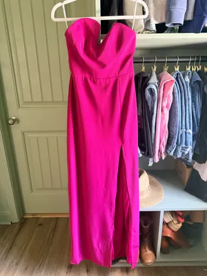 Lulus Iconic Excellence Asymmetrical Strapless Black Maxi Dress thumbnail 2