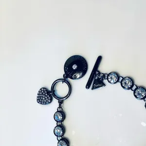 Guess Rhinestone Heart Tag Bracelet thumbnail 3
