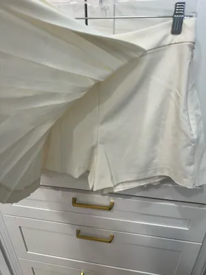 Abercrombie Pleated Wrap Mini Skort Cream thumbnail 5