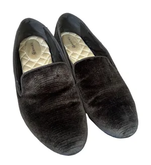 Birdies The Starling Loafer in brown velvet 9.5 thumbnail 1