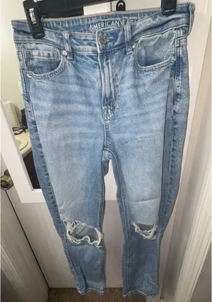American Eagle Ripped Mom Jeans thumbnail 1