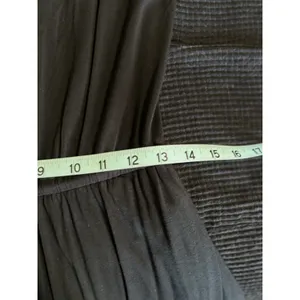 J.‎ Crew Black Dress Strapless Size Medium White Trim Tie Waist Flowy Soft thumbnail 6