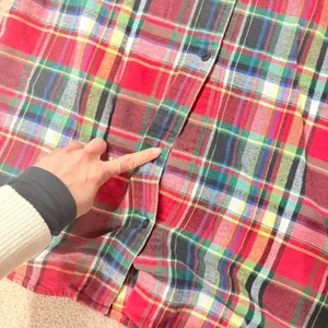 Lauren Ralph Lauren Holiday Plaid Cotton Flannel Shirtdress Sleepshirt Small thumbnail 2