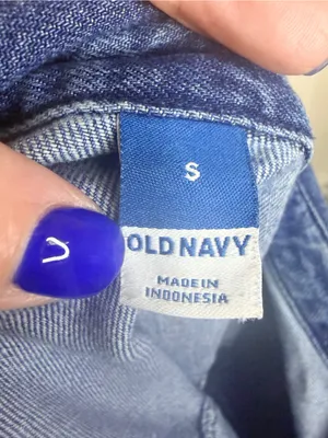 Old Navy Coveralls Womens Small Denim Jumpsuit Boilersuit Utility Workwear Blue thumbnail 13