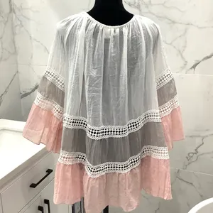 Nice tunic top/ short dress NEW 🌸🌸🌸 Pink Size XL thumbnail 2