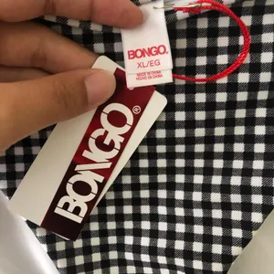 BONGO Womens Black White Gingham Bikini Bottom Side Tie Juniors NEW XL thumbnail 5