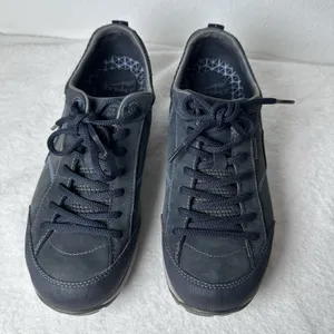 Dansko Paisley Hiking Shoes Womens 40 Navy Blue Waterproof Suede Vibram Sneakers thumbnail 4