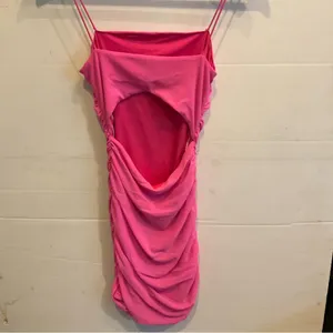 Princess Polly Holloway Wishes Mini Dress Pink Mesh Sz 2 Barbie Party Vegas thumbnail 3