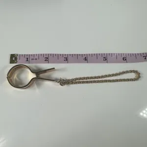 Loewe Anagram Glove Holder One Size Gold Tone Logo Ball Chain Made In Spain thumbnail 7