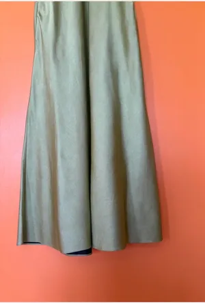 Zara ZW Collection Midi Green Dress thumbnail 6